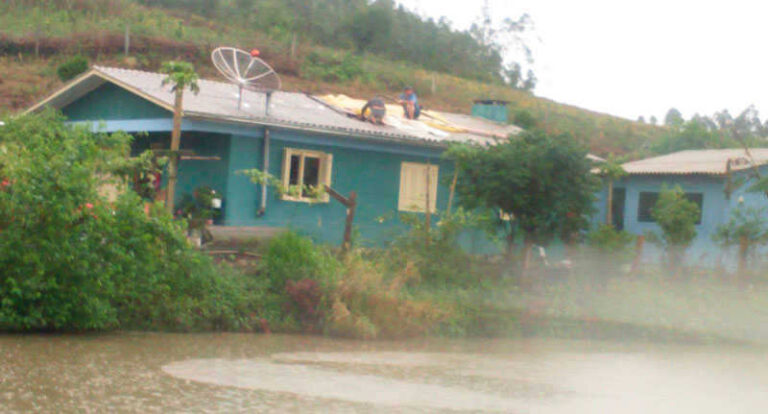 Depois da enchente, o granizo