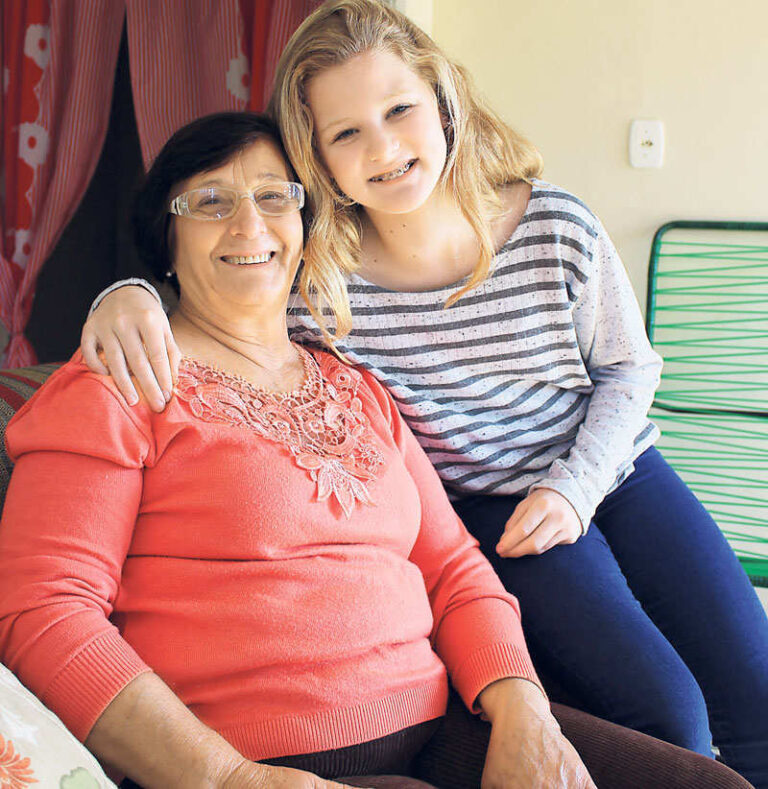 Guilhermina e Gabriela são parceiras até na ginástica