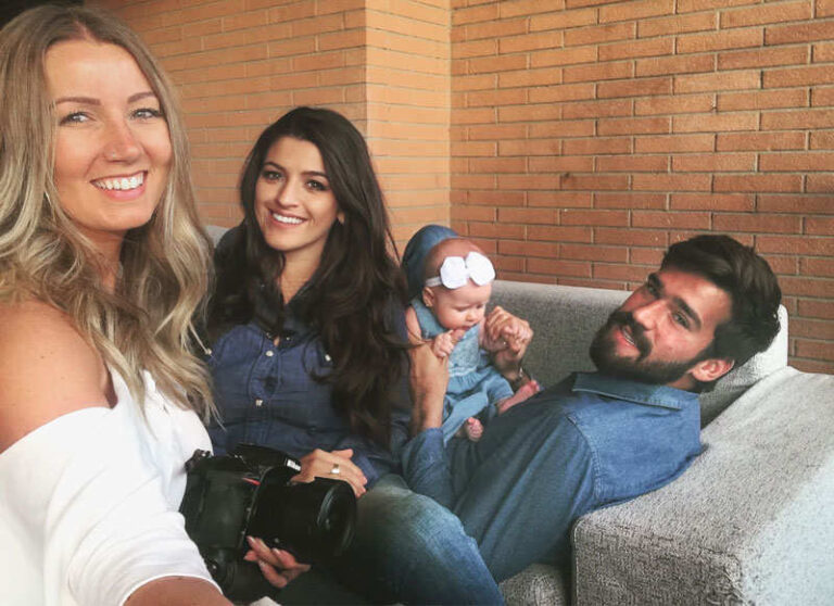 Arroio-meense fotografa família do goleiro do Roma e da Seleção