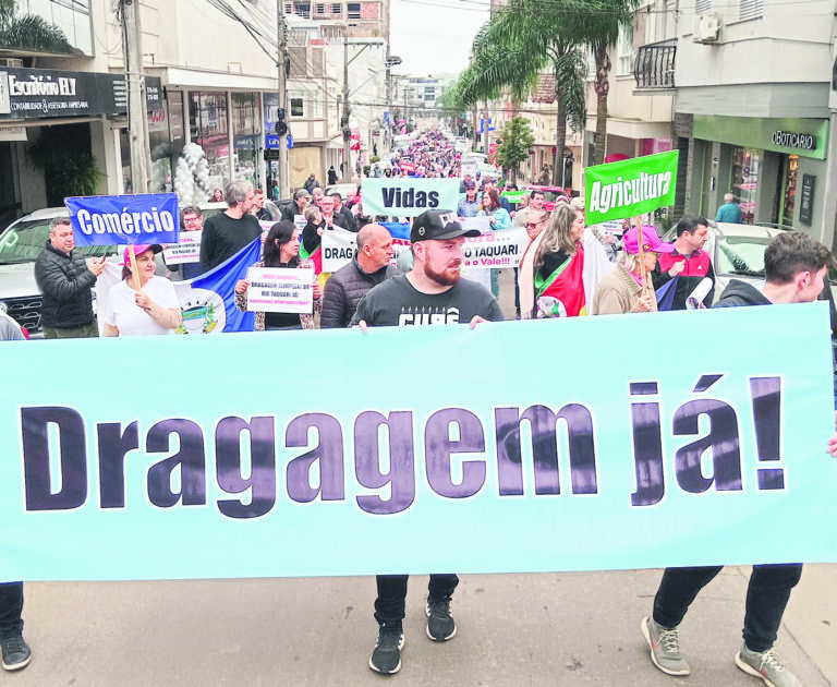 Movimento Pró-dragagem continua em Muçum nesse sábado