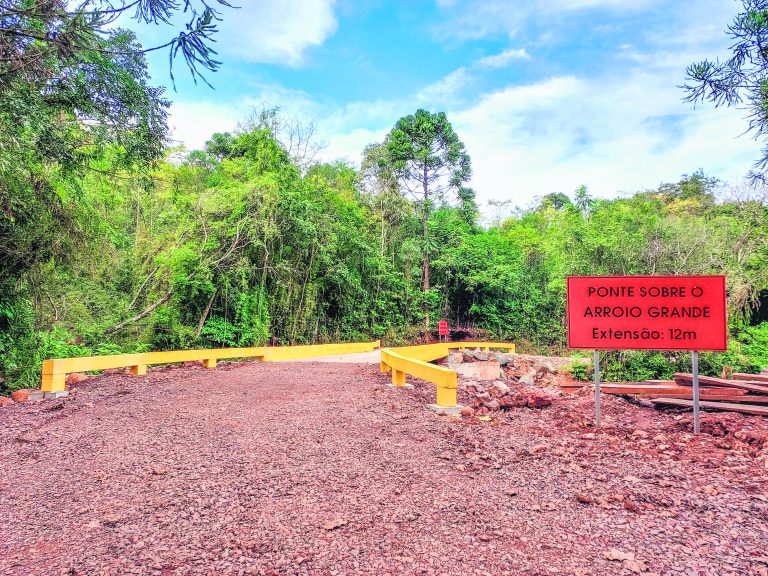 Ponte da estrada Júlio Schnack será inaugurada no sábado